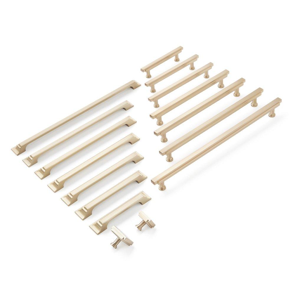 Signature Hardware Champagne Bronze 6-5/16 in. Center-to-Center Bar Pull 