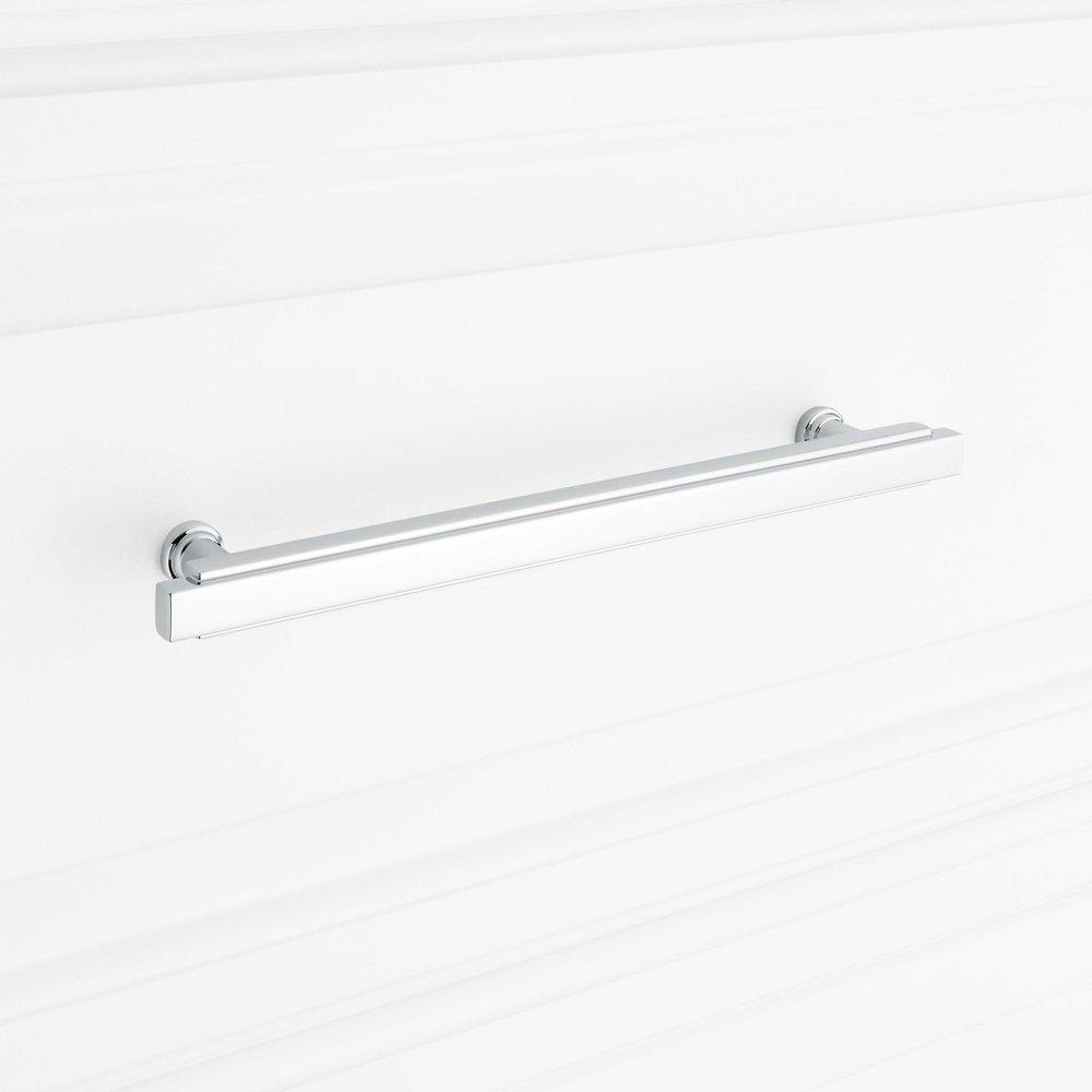 Signature Hardware Polished Chrome 6-5/16 in. Center-to-Center Bar Pull 