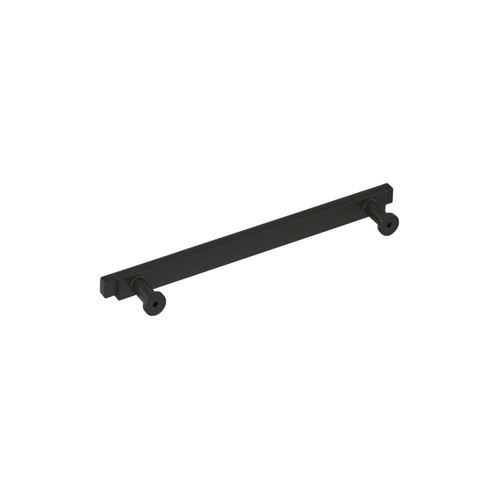 Signature Hardware Matte Black 6-5/16 in. Center-to-Center Bar Pull 