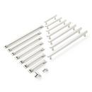 Signature Hardware Polished Nickel 6-5/16 in. Center-to-Center Bar Pull 