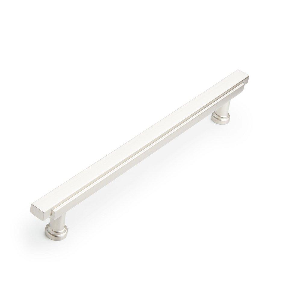 Signature Hardware Satin Nickel 6-5/16 in. Center-to-Center Bar Pull 