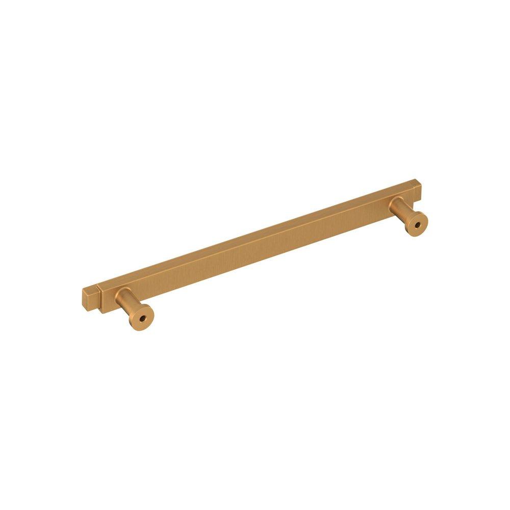 Signature Hardware Brushed Gold 7-9/16 in. Center-to-Center Bar Pull 