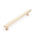 Signature Hardware Champagne Bronze 7-9/16 in. Center-to-Center Bar Pull 