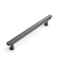 Signature Hardware Matte Black 7-9/16 in. Center-to-Center Bar Pull 
