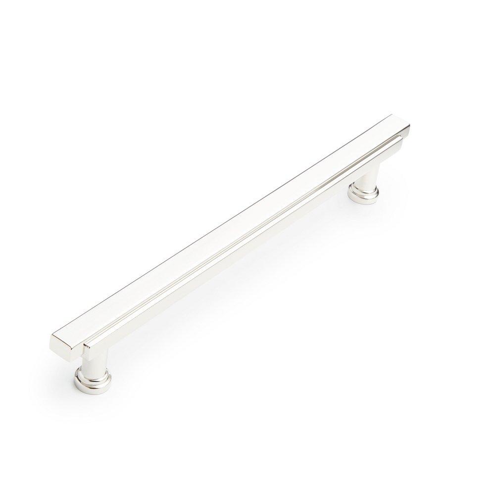 Signature Hardware Polished Nickel 7-9/16 in. Center-to-Center Bar Pull 