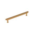 8-13/16 in. Center-to-Center Bar Pull in Brushed Gold