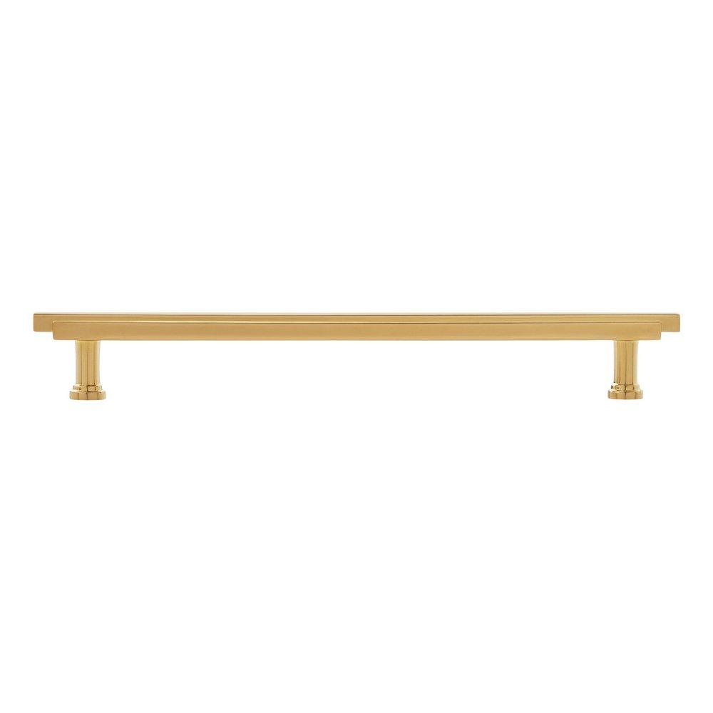 Signature Hardware Brushed Gold 8-13/16 in. Center-to-Center Bar Pull 