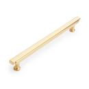 Signature Hardware Brushed Gold 8-13/16 in. Center-to-Center Bar Pull 