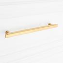 Signature Hardware Brushed Gold 8-13/16 in. Center-to-Center Bar Pull 