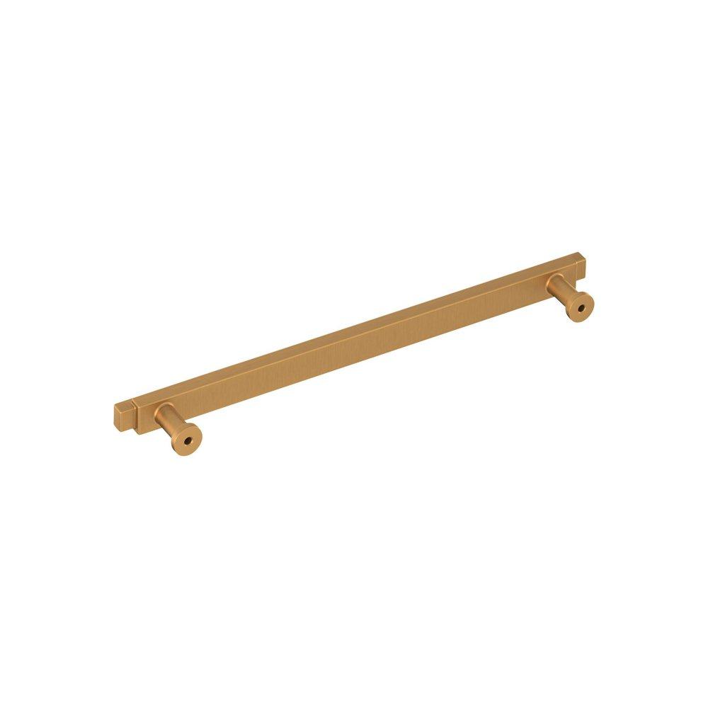 Signature Hardware Brushed Gold 8-13/16 in. Center-to-Center Bar Pull 