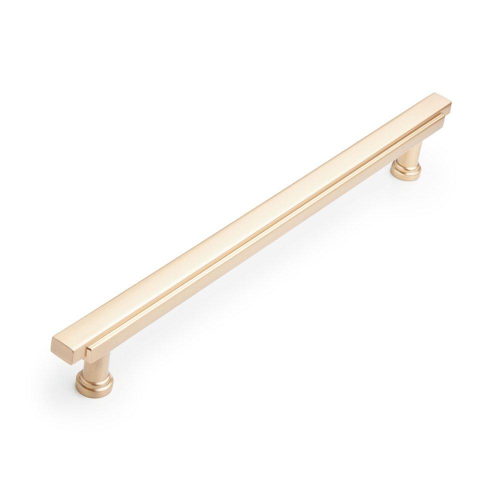 Signature Hardware Champagne Bronze 8-13/16 in. Center-to-Center Bar Pull 