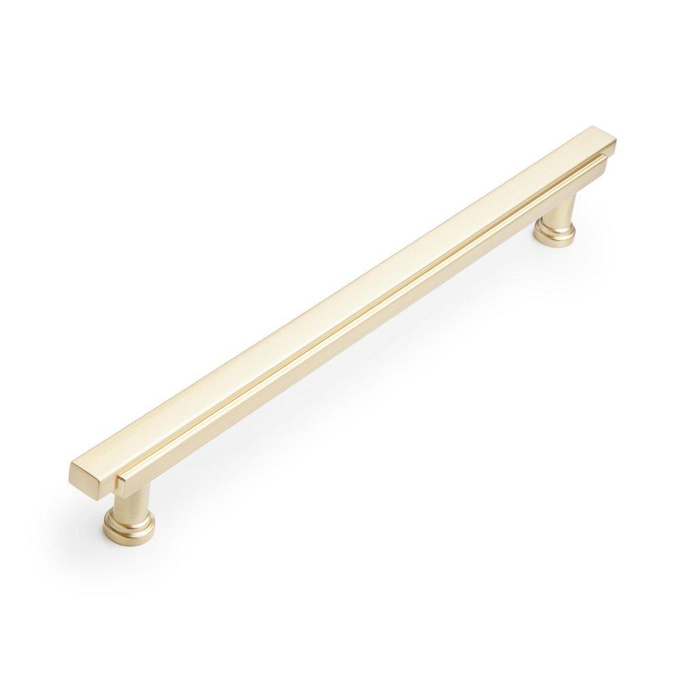 Signature Hardware Golden Champagne 8-13/16 in. Center-to-Center Bar Pull 