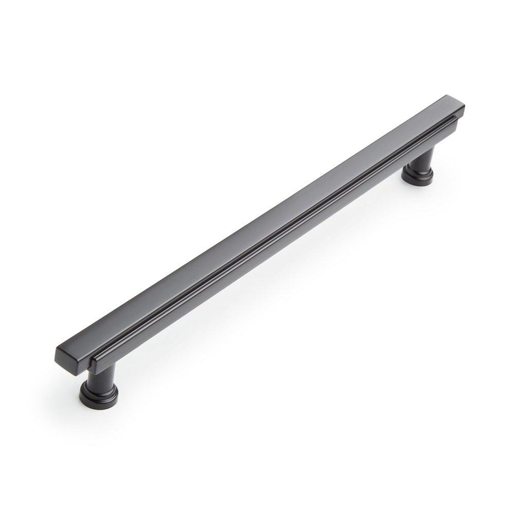 Signature Hardware Matte Black 8-13/16 in. Center-to-Center Bar Pull 