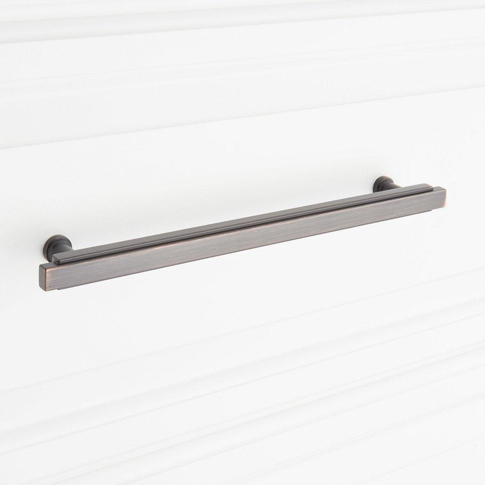 Signature Hardware Oil Rubbed Bronze 8-13/16 in. Center-to-Center Bar Pull 