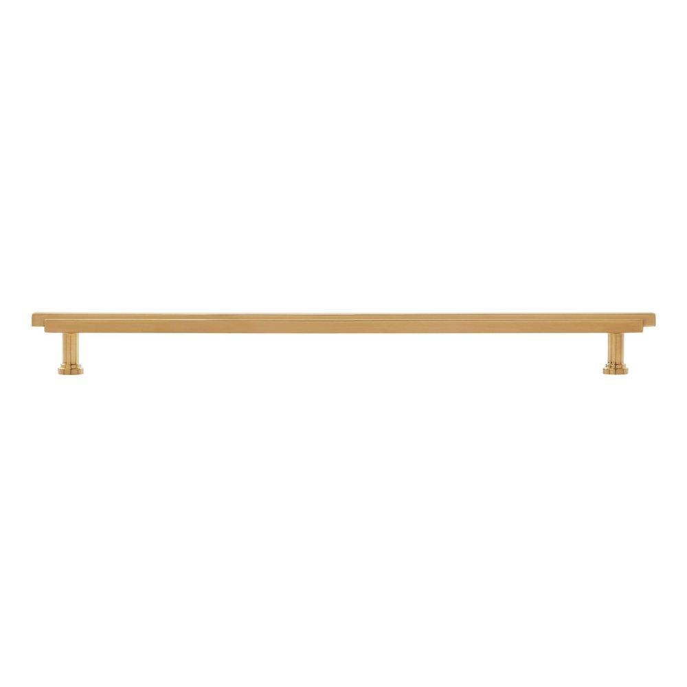 Signature Hardware Brushed Gold 10-1/16 in. Center-to-Center Bar Pull 