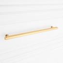 Signature Hardware Brushed Gold 10-1/16 in. Center-to-Center Bar Pull 