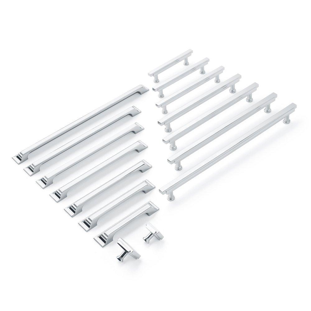 Signature Hardware Polished Chrome 10-1/16 in. Center-to-Center Bar Pull 