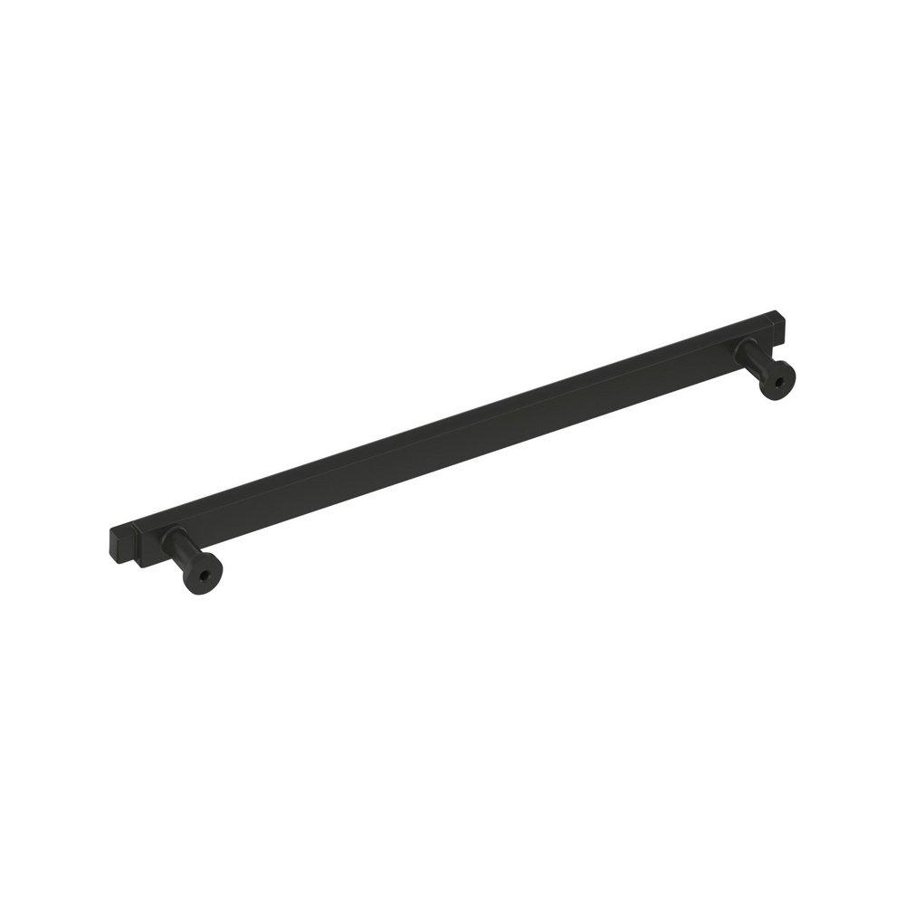 Signature Hardware Matte Black 10-1/16 in. Center-to-Center Bar Pull 