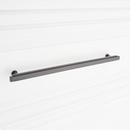 Signature Hardware Matte Black 10-1/16 in. Center-to-Center Bar Pull 