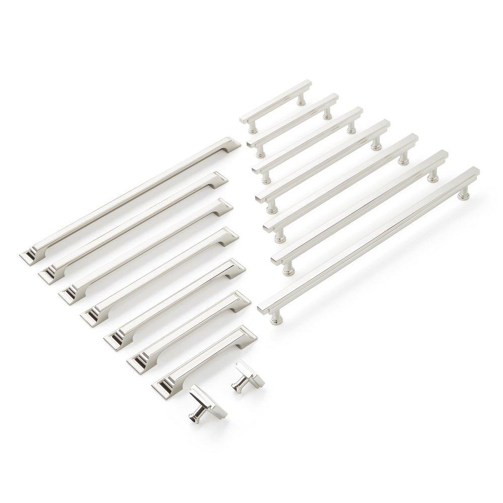 Signature Hardware Polished Nickel 10-1/16 in. Center-to-Center Bar Pull 