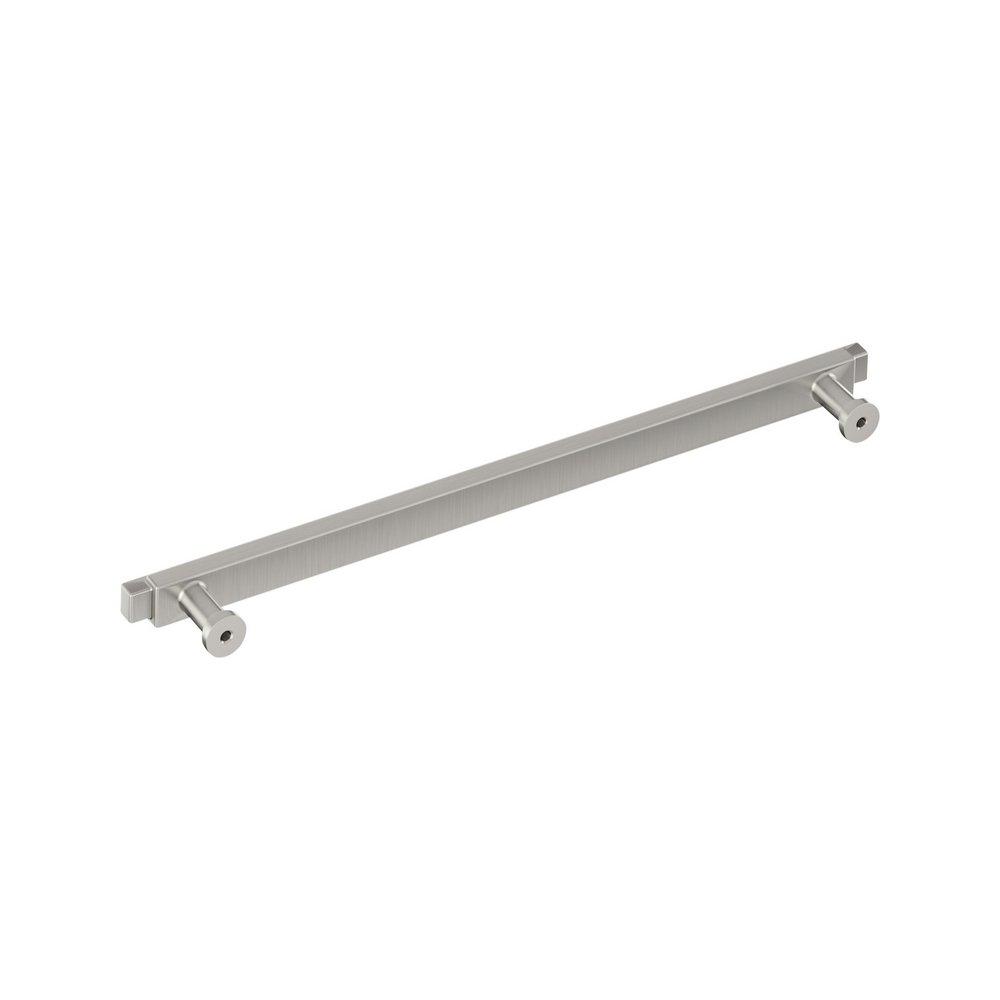 Signature Hardware Satin Nickel 10-1/16 in. Center-to-Center Bar Pull 