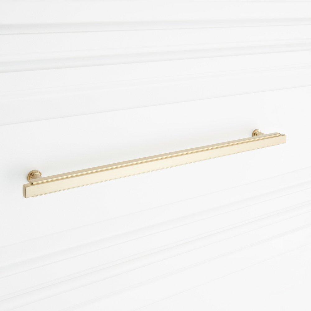 Signature Hardware Golden Champagne 12-5/8 in. Center-to-Center Bar Pull 