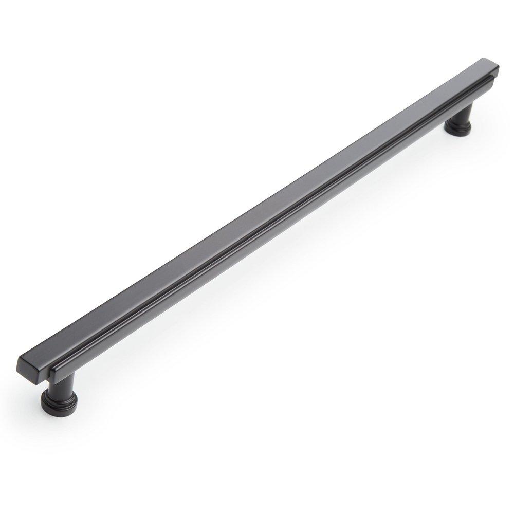Signature Hardware Matte Black 12-5/8 in. Center-to-Center Bar Pull 