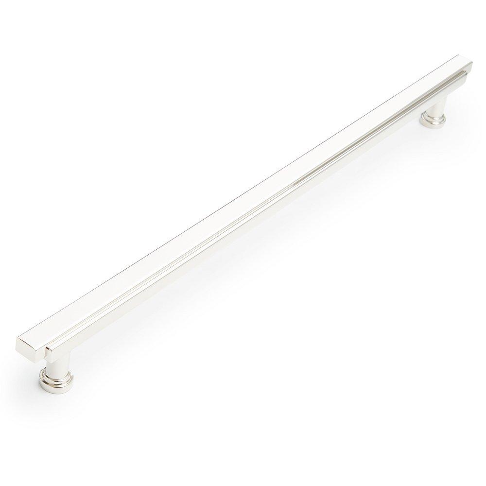 Signature Hardware Polished Nickel 12-5/8 in. Center-to-Center Bar Pull 