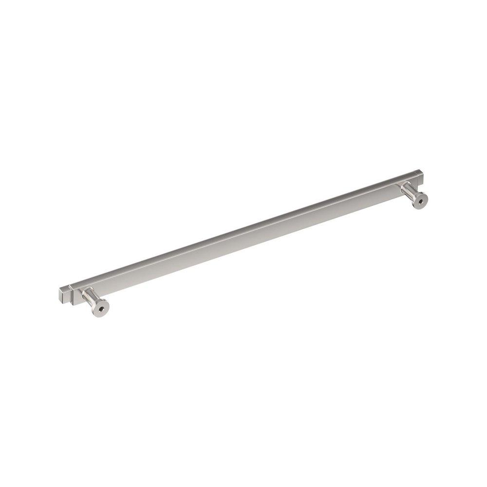 Signature Hardware Polished Nickel 12-5/8 in. Center-to-Center Bar Pull 