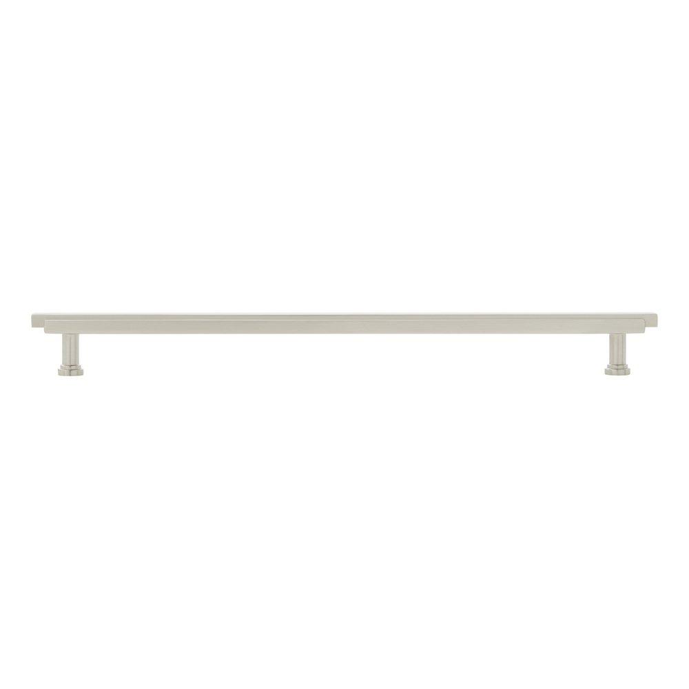 Signature Hardware Satin Nickel 12-5/8 in. Center-to-Center Bar Pull 