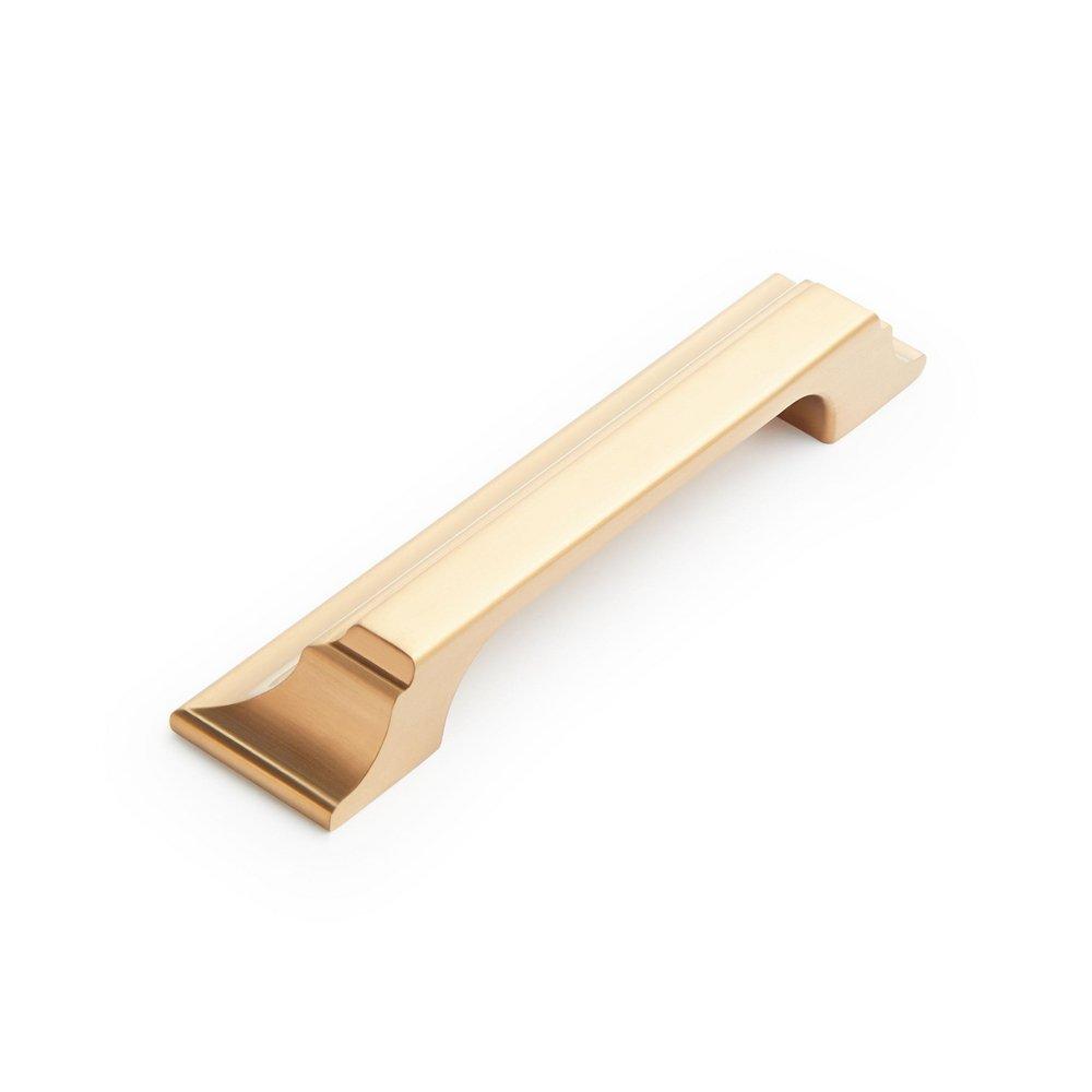 Signature Hardware Brushed Gold 3-3/4 in. Center-to-Center Cup Pull 