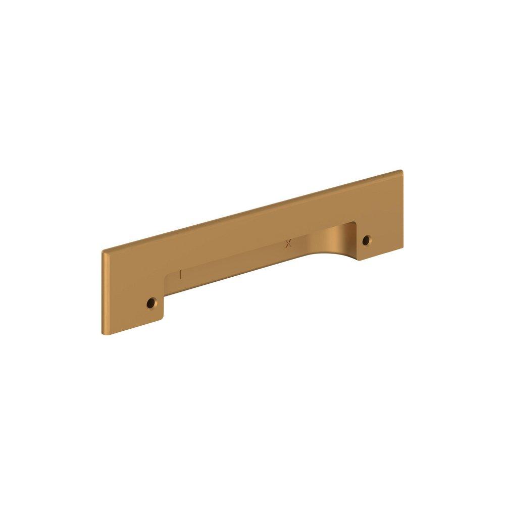Signature Hardware Brushed Gold 3-3/4 in. Center-to-Center Cup Pull 