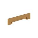 Signature Hardware Brushed Gold 3-3/4 in. Center-to-Center Cup Pull 