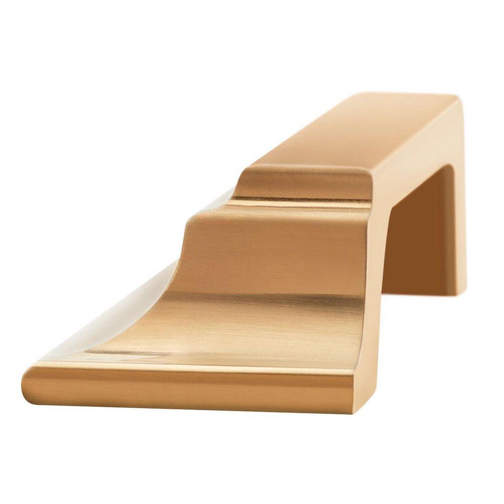 Signature Hardware Brushed Gold 3-3/4 in. Center-to-Center Cup Pull 