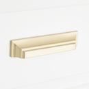 Signature Hardware Golden Champagne 3-3/4 in. Center-to-Center Cup Pull 