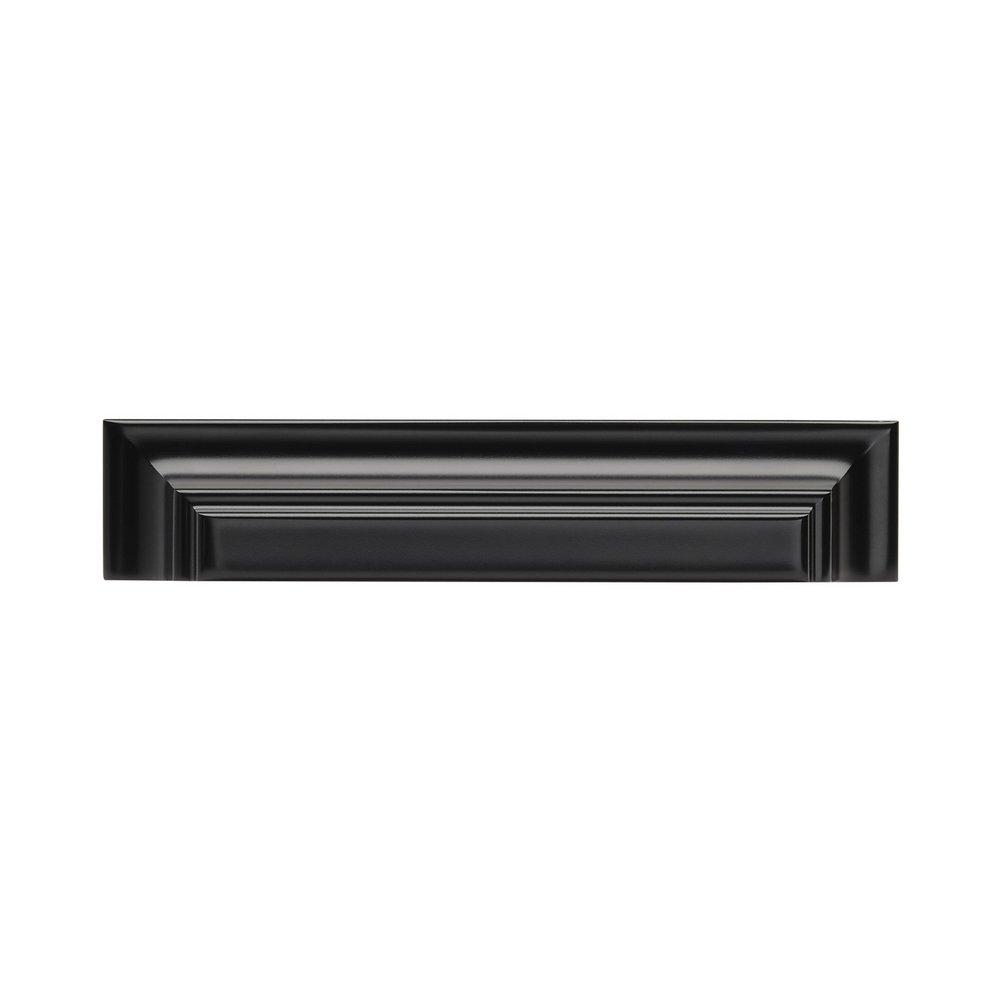 Signature Hardware Matte Black 3-3/4 in. Center-to-Center Cup Pull 