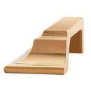 Signature Hardware Brushed Gold 5-1/16 in. Center-to-Center Cup Pull 