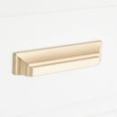 Signature Hardware Champagne Bronze 5-1/16 in. Center-to-Center Cup Pull 