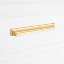 Signature Hardware Brushed Gold 6-5/16 in. Center-to-Center Cup Pull 