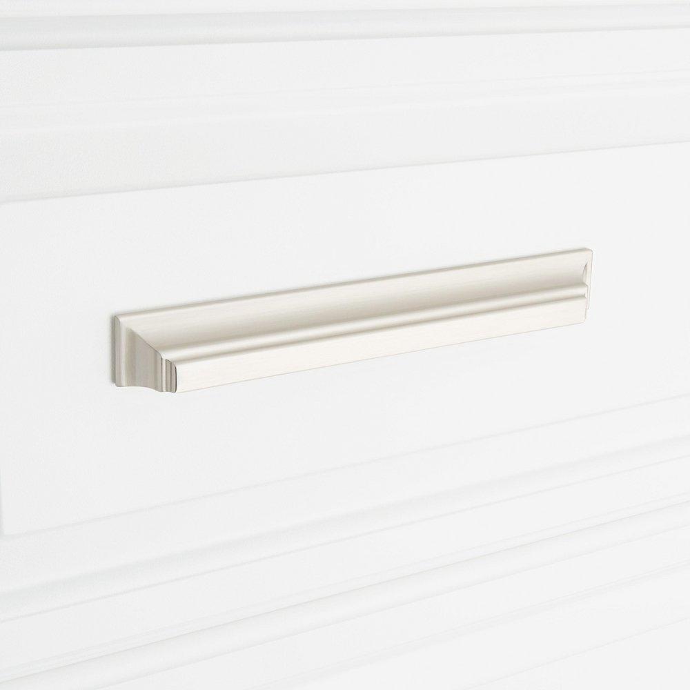 Signature Hardware Satin Nickel 6-5/16 in. Center-to-Center Cup Pull 