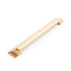 7-9/16 in. Center-to-Center Cup Pull in Brushed Gold