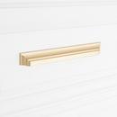 Signature Hardware Champagne Bronze 7-9/16 in. Center-to-Center Cup Pull 