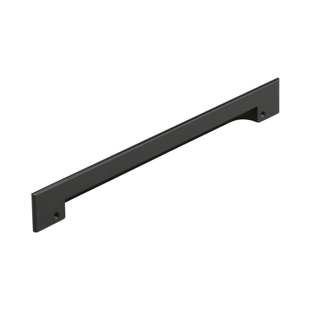 Signature Hardware Matte Black 7-9/16 in. Center-to-Center Cup Pull 