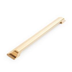 8-13/16 in. Center-to-Center Cup Pull in Brushed Gold