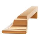Signature Hardware Brushed Gold 8-13/16 in. Center-to-Center Cup Pull 