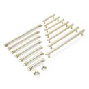 Signature Hardware Golden Champagne 8-13/16 in. Center-to-Center Cup Pull 