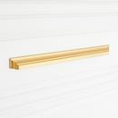 Signature Hardware Brushed Gold 10-1/16 in. Center-to-Center Cup Pull 