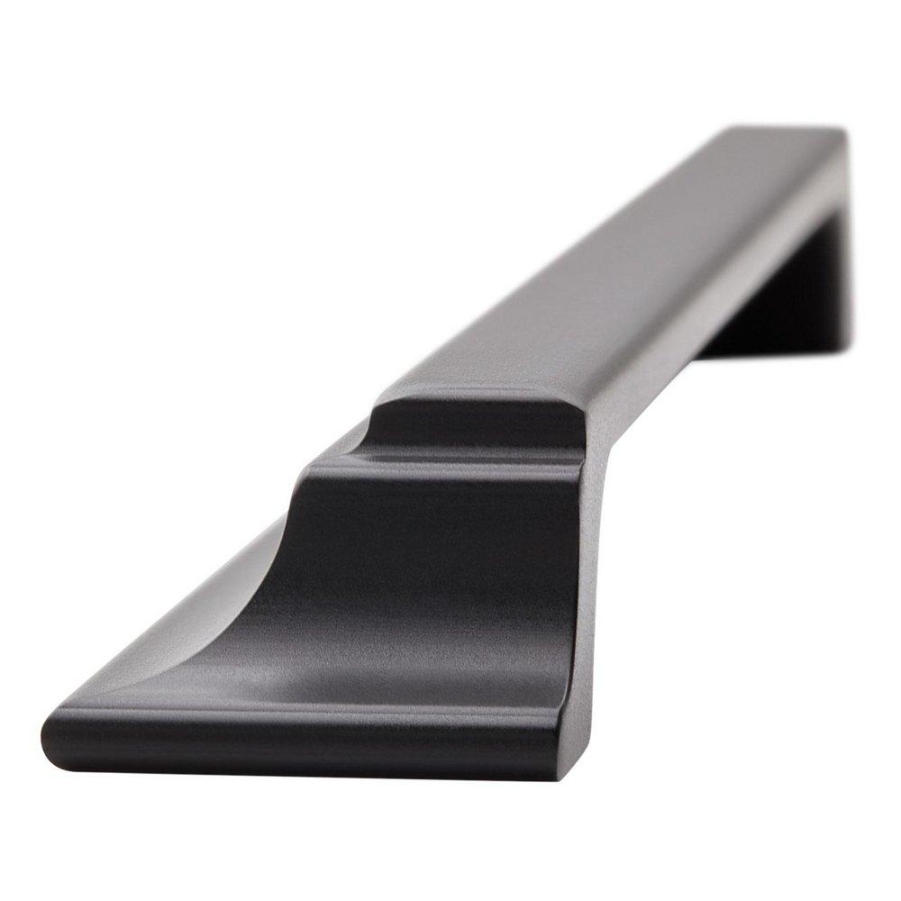 Signature Hardware Matte Black 10-1/16 in. Center-to-Center Cup Pull 