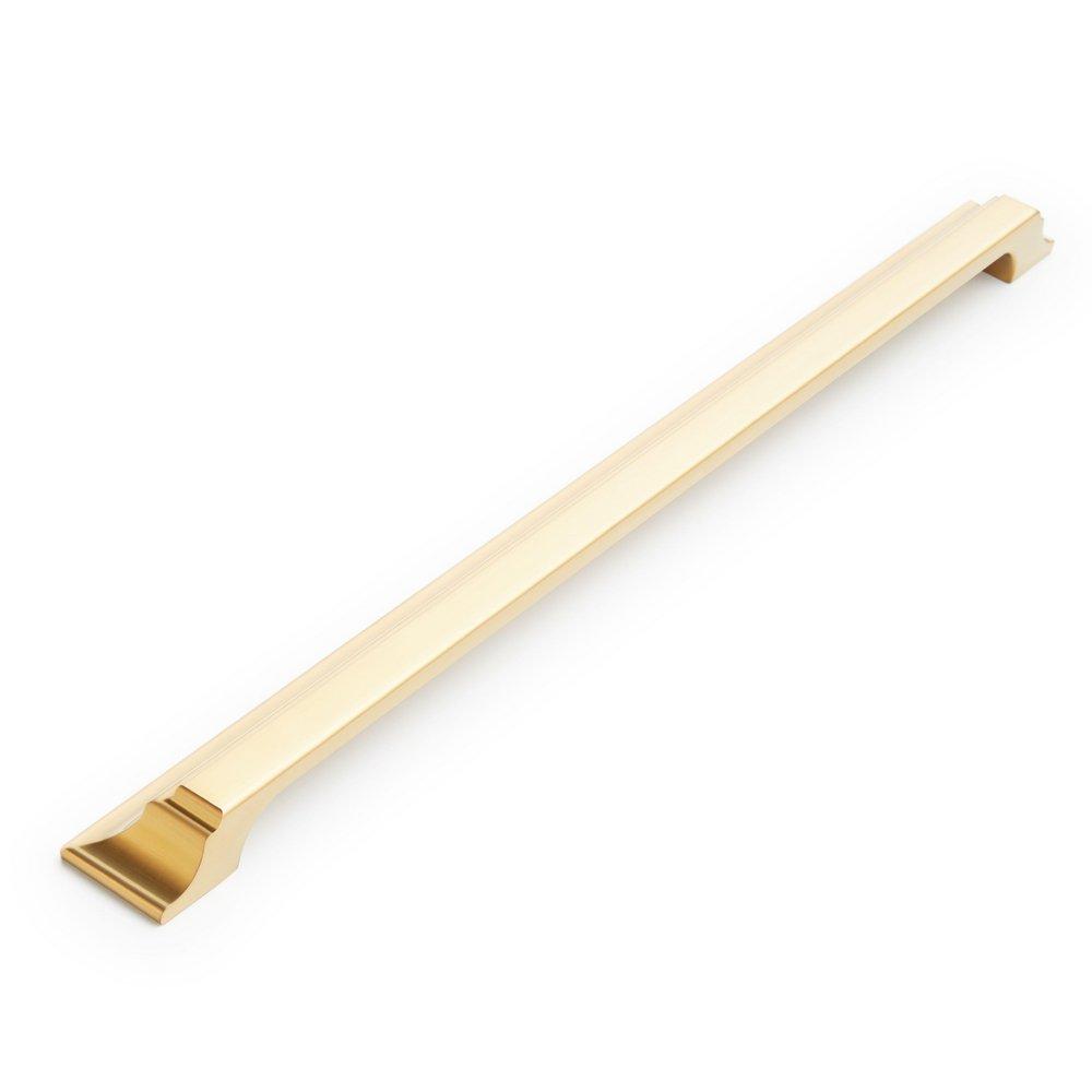 Signature Hardware Brushed Gold 12-5/8 in. Center-to-Center Cup Pull 