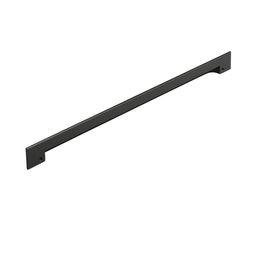Signature Hardware Matte Black 12-5/8 in. Center-to-Center Cup Pull 